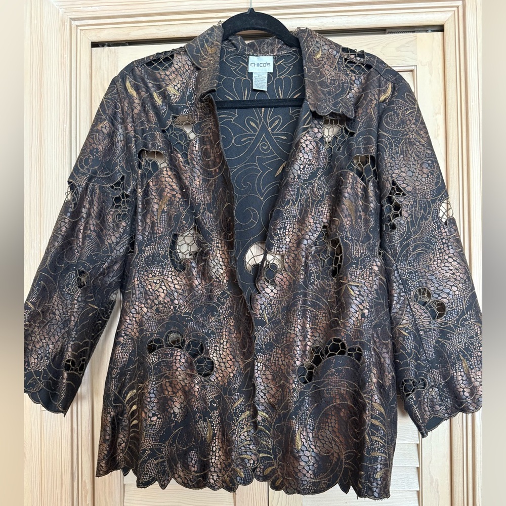CHICOS JACKET BLAZER, Chicos size 3.  (US size 16-18). EUC